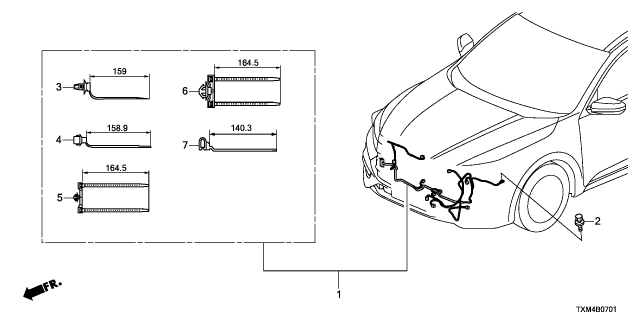 2022 Honda Insight 4 Door Touring CVT Wire Harness Diagram 2