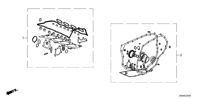 2024 Honda CR-V GASKET KIT Diagram for 06112-68P-306