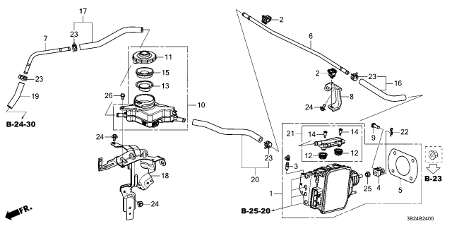 2024 Honda CR-V Hybrid HOSE D Diagram for 46676-3D4-A01