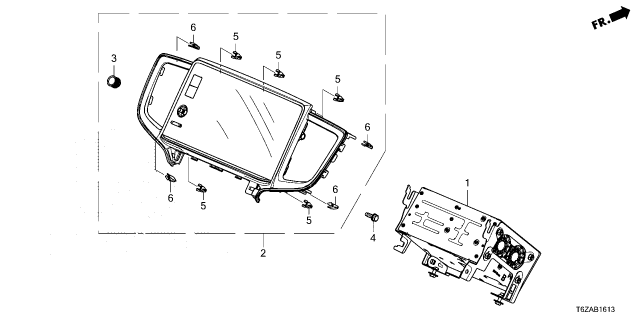 2026 Honda Ridgeline DISPLAY, CENTER Diagram for 8A700-T6Z-A01