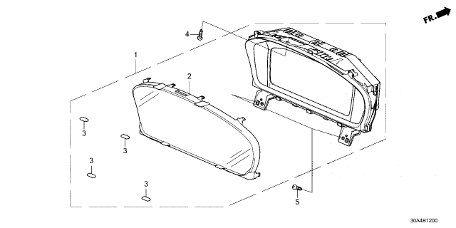 2025 Honda Accord METERASSY,COMB Diagram for 78100-30A-A15