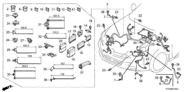 Wire Harness - 2022 Honda Accord 4 Door 1.5T LX CVT