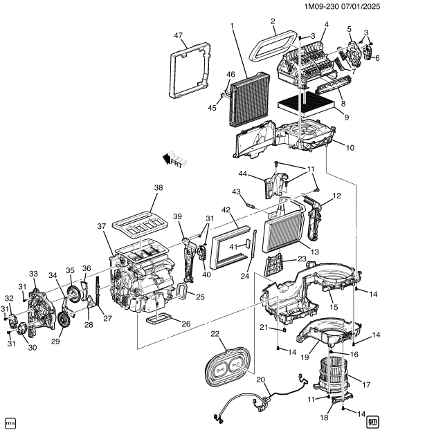 2024 Honda Prologue BOLT, AIR INL HSG Diagram for 42341637