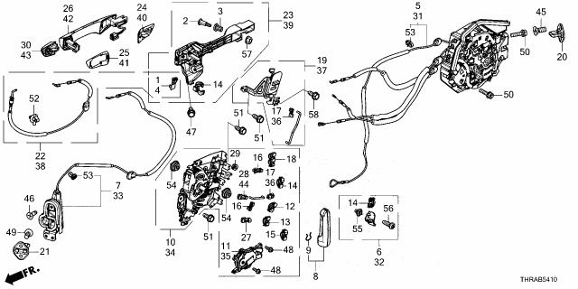 2026 Honda Odyssey HANDLE, R- *NH731P* Diagram for 72645-THR-A91ZD