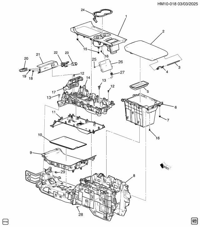 2025 Honda Prologue CARRIER ASM-F *275J* Diagram for 85762248