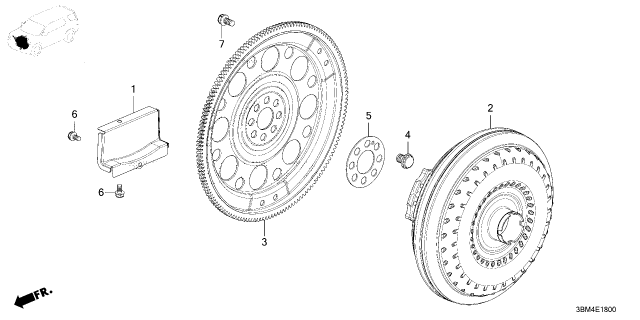 2026 Honda Passport CONVERTER, TORQUE Diagram for 26000-6FD-315