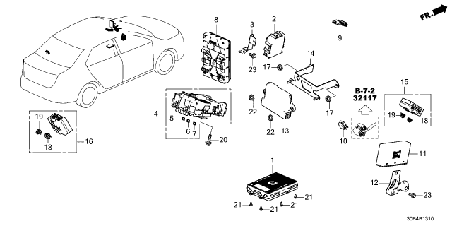 2025 Honda Accord Hybrid UNIT ASSY-, FR- HCS Diagram for 81289-30A-A21