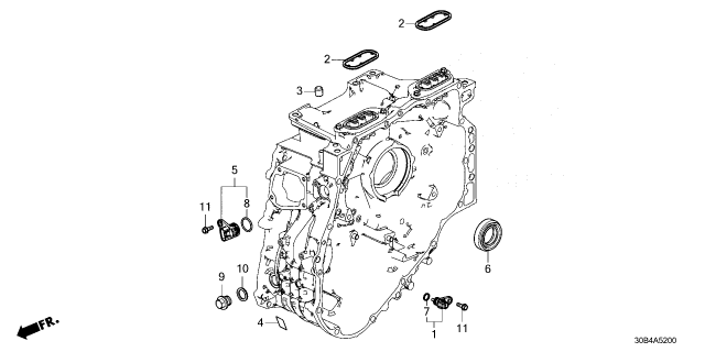 2023 Honda Accord Hybrid CONNECTOR (5P 040 M) Diagram for 28361-69K-003