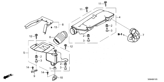 2023 Honda Accord Hybrid GUIDE, COOL AIR Diagram for 17259-6NH-A00