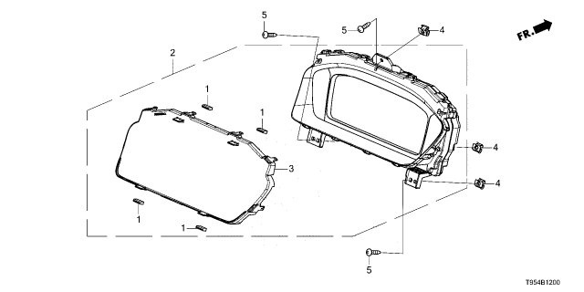 2025 Honda CR-V METER, COMBINATION Diagram for 78100-T95-A04