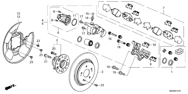 2025 Honda CR-V Hybrid BEARING ASSY-, RR Diagram for 42200-3W1-A01
