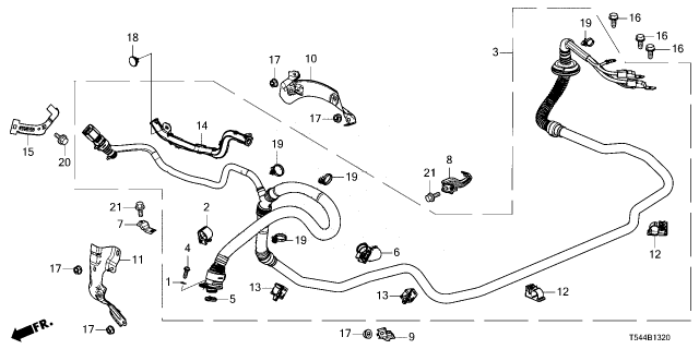 2025 Honda Civic Hybrid CABLE, HIGH VOLTAGE Diagram for 1F110-6MA-G02