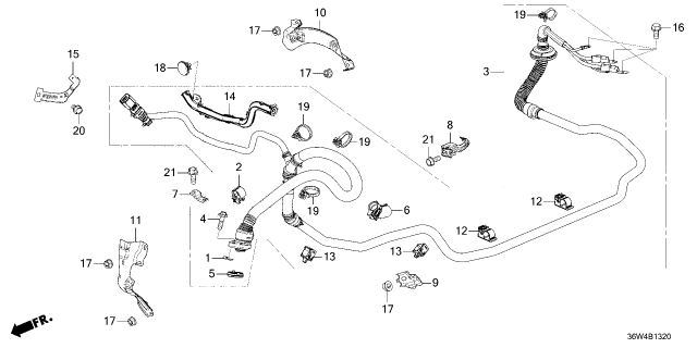 2026 Honda Prelude H/V CABLE ASSY-, DC Diagram for 1F110-6ZD-A01