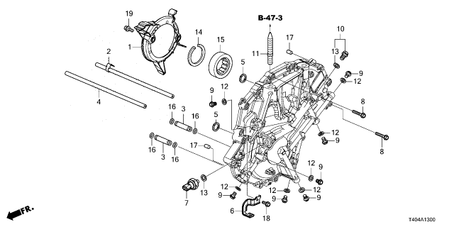 2022 Honda Civic STAY B, HARNESS Diagram for 28161-63C-000
