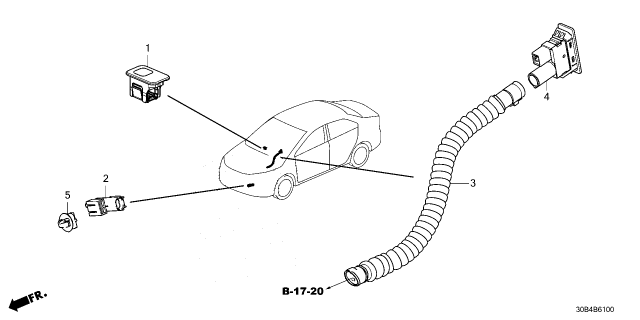 2023 Honda Accord Hybrid HOSE, ASPIRATOR Diagram for 80541-30A-A00
