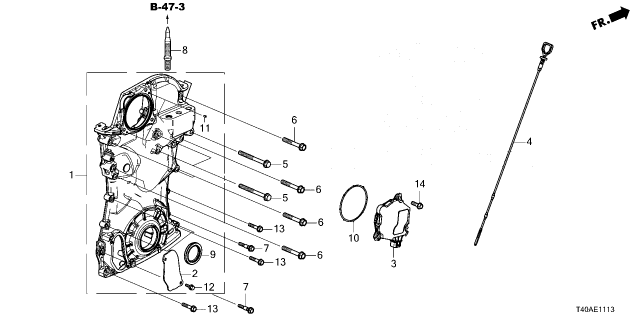 2026 Honda Civic GAUGE COMP Diagram for 15650-6MD-A00