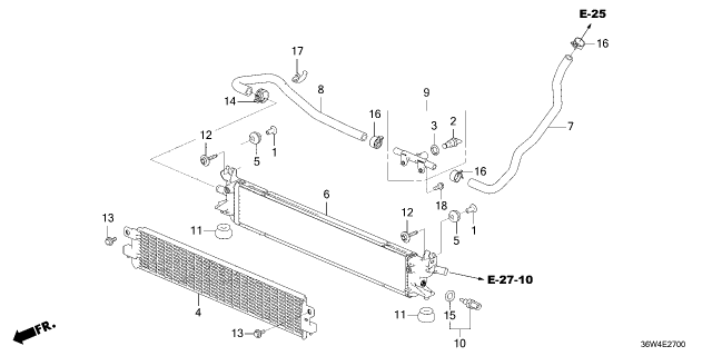 2026 Honda Prelude W-RADIATOR Diagram for 1J010-6MA-J01