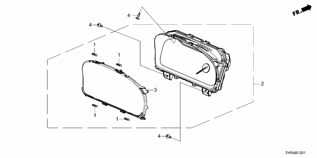2026 Honda Odyssey METER, COMBINATION Diagram for 78100-THR-B21