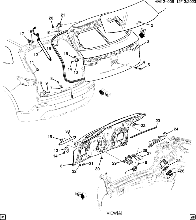 2024 Honda Prologue BOLT, FR- LIC PLT Diagram for 09423101