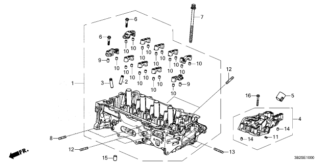 2026 Honda CR-V Hybrid BASE Diagram for 12270-6MA-J00