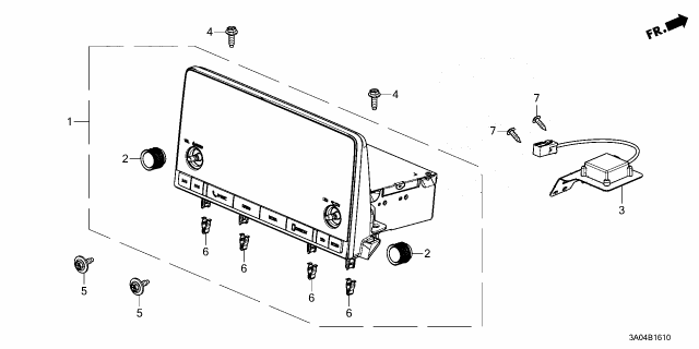 2024 Honda CR-V UNIT, SCREEN AUDIO Diagram for 8A100-3A0-A02