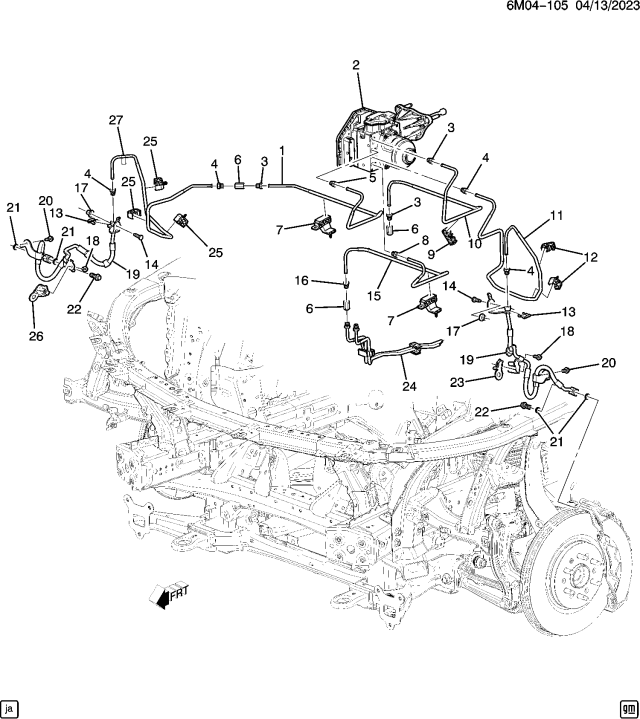 2024 Honda Prologue PIPE, BRK Diagram for 85120504