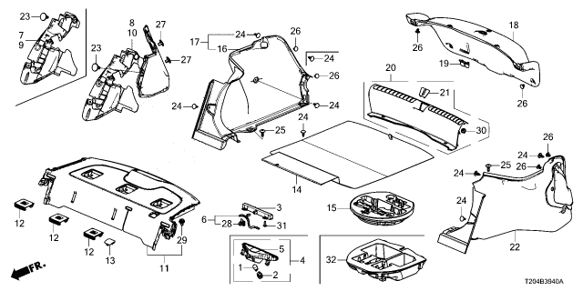 2024 Honda Civic H/M STOP LIGHT COMP Diagram for 34275-T20-A11