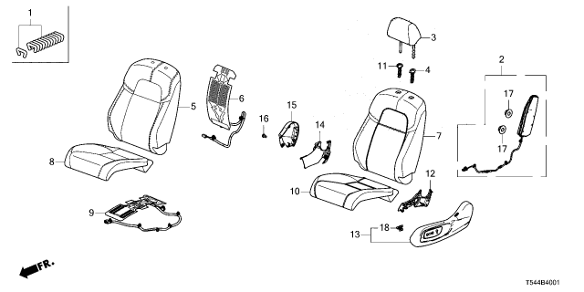 2025 Honda Civic Hybrid TRIM COVER L*NH802L* Diagram for 81531-T56-A62ZB