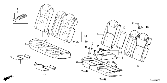 2026 Honda Civic Hybrid COVER, RR- *NH802L* Diagram for 82131-T65-A71ZC