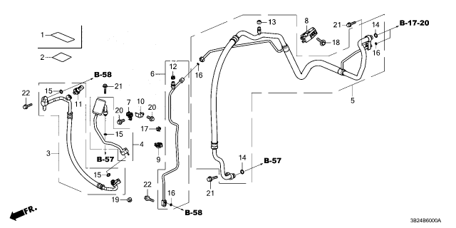 2023 Honda CR-V Hybrid LABEL A/C Diagram for 80050-3D0-A00