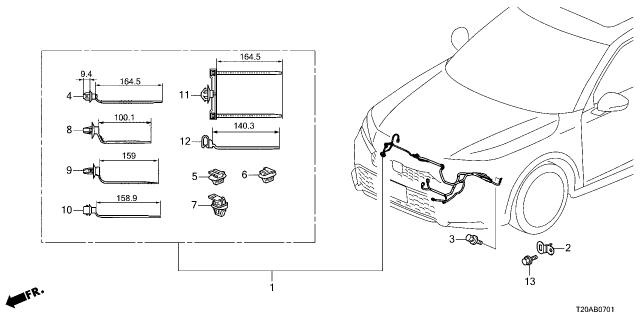 2026 Honda Civic 4 Door LX 2WD CVT Wire Harness Diagram 2