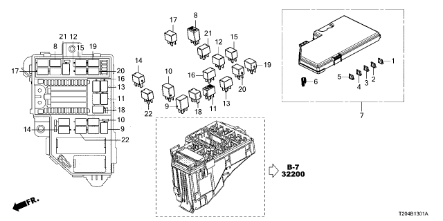 2022 Honda Civic 4 Door Si 6MT Control Unit (Engine Room) Diagram 2