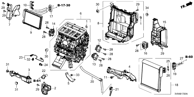2025 Honda HR-V DUCT ASSY Diagram for 79103-3W0-A41