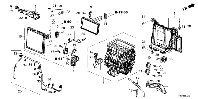 2025 Honda CR-V SENSOR, WATER TEMP Diagram for 80550-3E7-H01