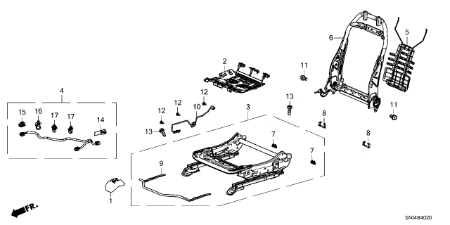 2025 Honda CR-V ANCHOR WIRE COMP A R Diagram for 81280-TZC-G01