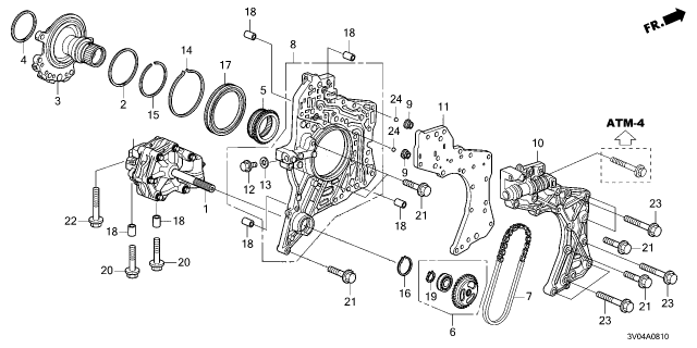 2024 Honda HR-V PUMP ASSY-, OIL Diagram for 25100-63C-003