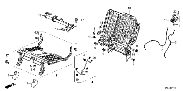 2025 Honda CR-V Flange Bolt (10X25) Diagram for 82297-3A0-A01
