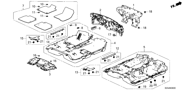 2023 Honda Accord INS, DASHBOARD Diagram for 74260-30A-A00