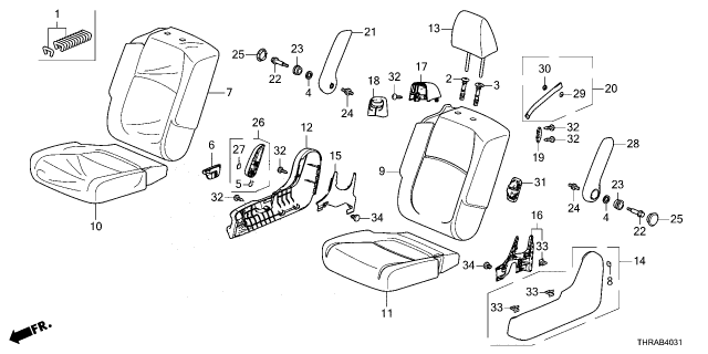 2026 Honda Odyssey COVER, R- (TYPEZ) Diagram for 81331-THR-L42ZJ