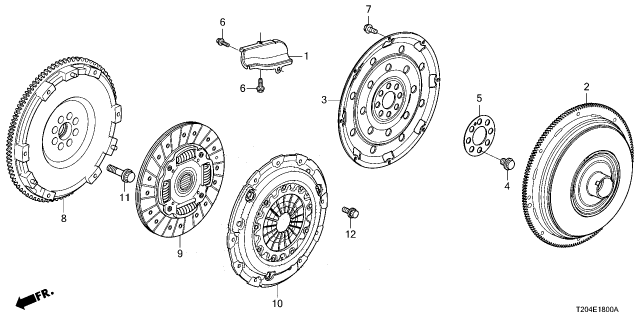 2023 Honda Civic DISK, FRICTION Diagram for 22200-65P-003