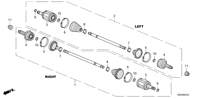 2023 Honda CR-V Hybrid BAND Diagram for 44318-3A0-A01