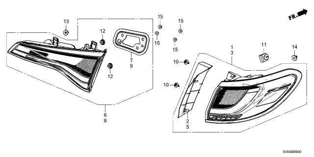 2023 Honda HR-V LIGHT ASSY-, L- LID Diagram for 34155-3W0-A01