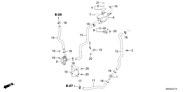 2026 Honda Prelude WATER PUMP, ELECTRIC Diagram for 1J200-6MA-J01
