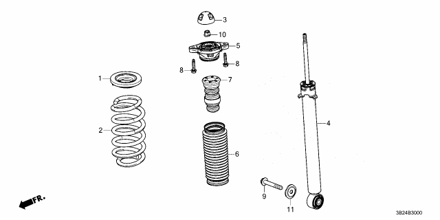 2023 Honda CR-V Hybrid S/ABS UNIT, RR Diagram for 52611-3D4-A51