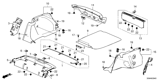 2023 Honda Accord Hybrid CAP *NH900L* Diagram for 84505-30A-A01ZA