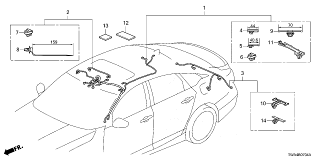 2022 Honda Accord Hybrid 4 Door Hybrid CVT Wire Harness Diagram 5