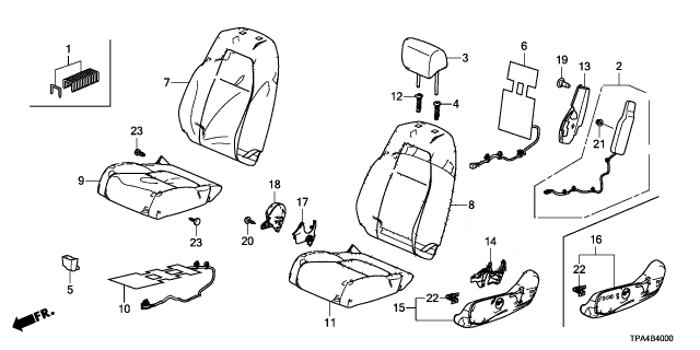 2022 Honda CR-V Hybrid MODULE, L- SIDE Diagram for 78055-TLA-A92