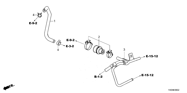 2024 Honda Civic PIPE, BREATHER Diagram for 17137-66V-A00
