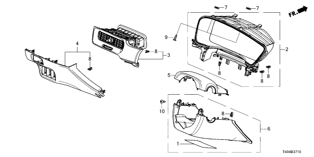 2025 Honda Civic CVR, COLUMN *NH900L* Diagram for 77360-T60-A01ZA