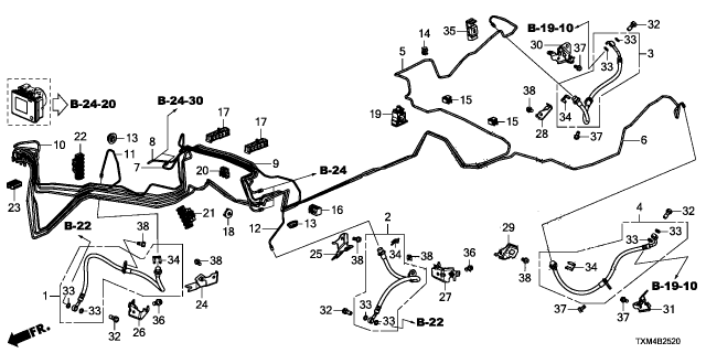 2022 Honda Insight SET, RR Diagram for 01468-TBA-A01